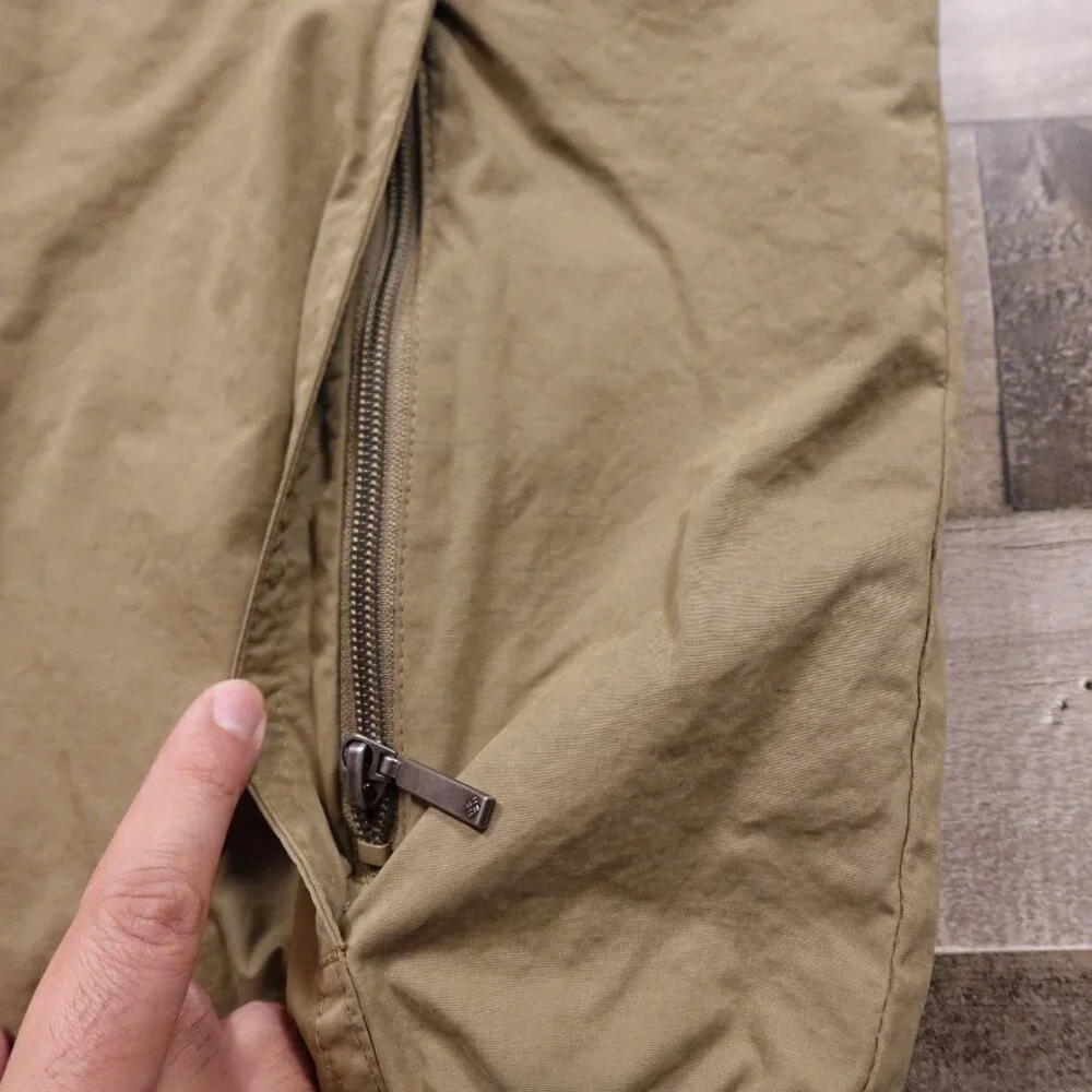 Columbia‎ Windbreaker Jacket Men’s Large Tan Lightweight Hiking Outdoor
